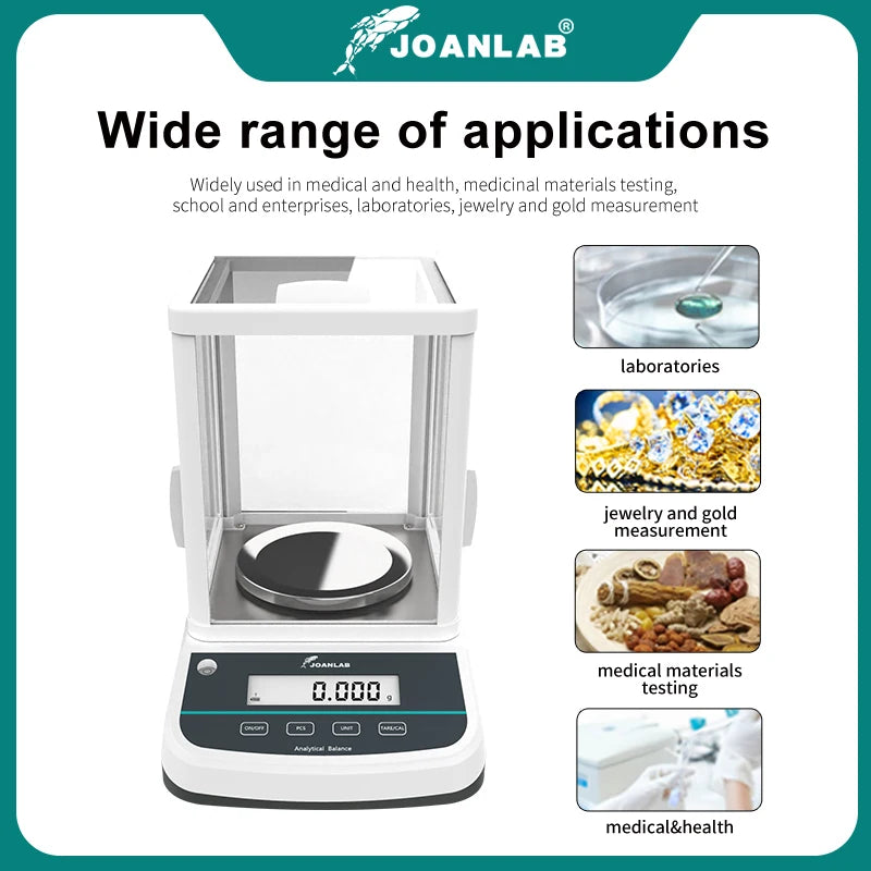 Digital Analytical Balance Laboratory Scales Microbalance Electronic Precision Balance Scale 200G 300G Range 0.001G Resolution