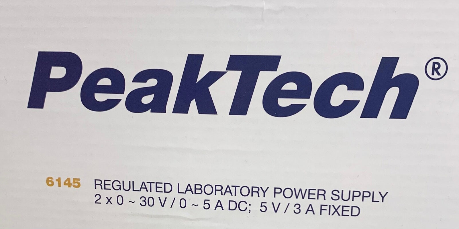 Peak Tech 2006145068 6145 Regulated Laboratory Power Supply Dual DC Rated Model