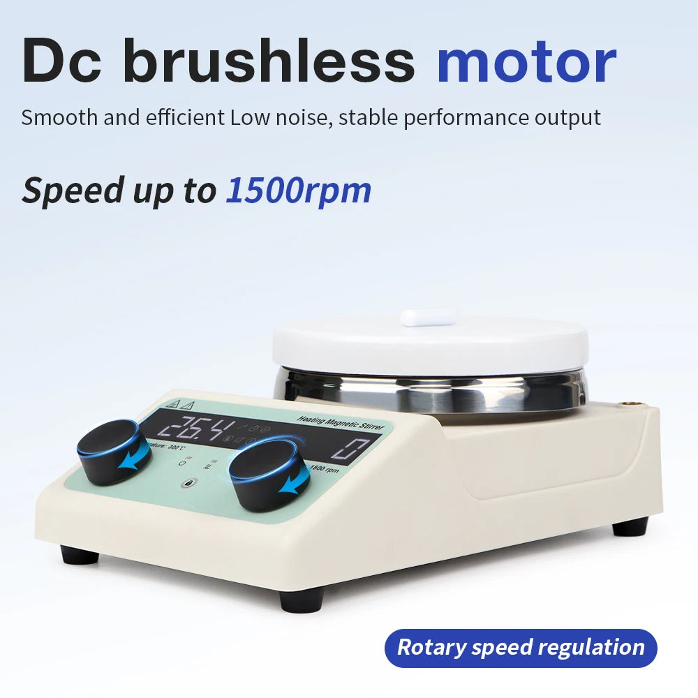 EU Plug Heating Magnetic Stirrer with Heating Stirrer Laboratory Thermostatic Digital Display Magnetic Mixer Hot Plate