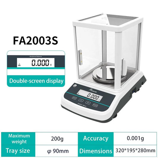 Digital Analytical Balance Laboratory Scales Microbalance Electronic Precision Balance Scale 200G 300G Range 0.001G Resolution