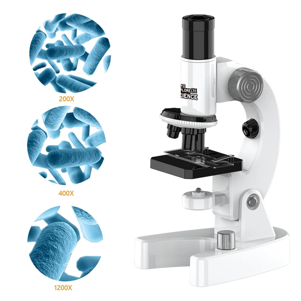 200X-4800X Biological Microscope for Adults Students LED Monocular Microscope for School Laboratory Home Education