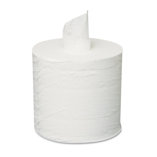 Centerpull Towels, 2-Ply, White, 600 Roll, 6 Rolls/Carton -203