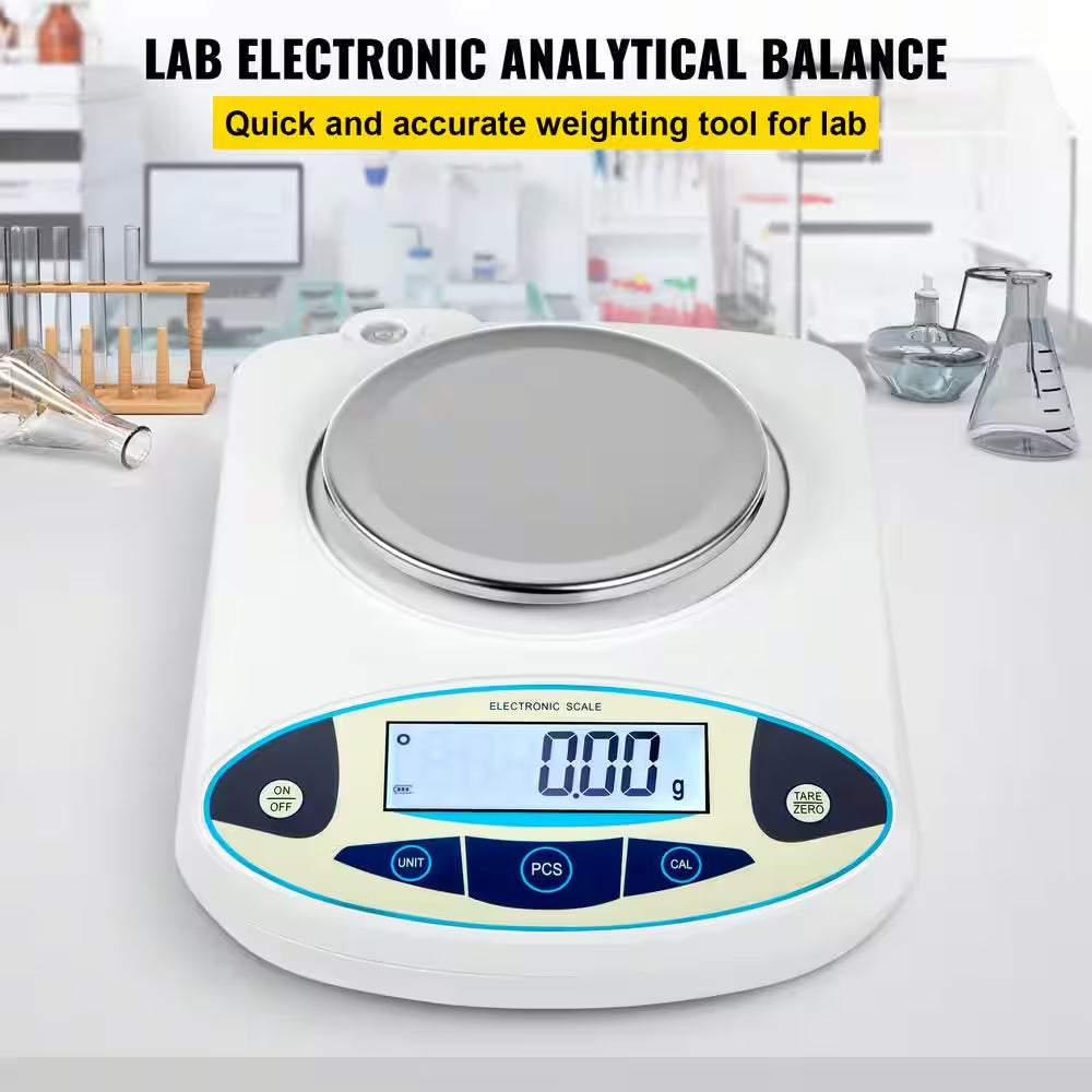 3000G X 0. 01G High Precision Digital Analytical Balance, LCD Food Scale, Scientific Lab Scale for Jewelry, Industrial