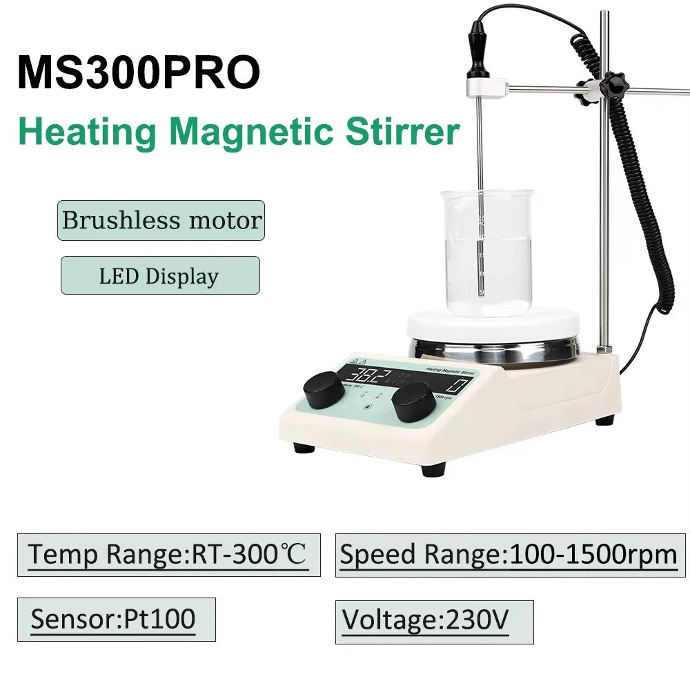 EU Plug Heating Magnetic Stirrer with Heating Stirrer Laboratory Thermostatic Digital Display Magnetic Mixer Hot Plate