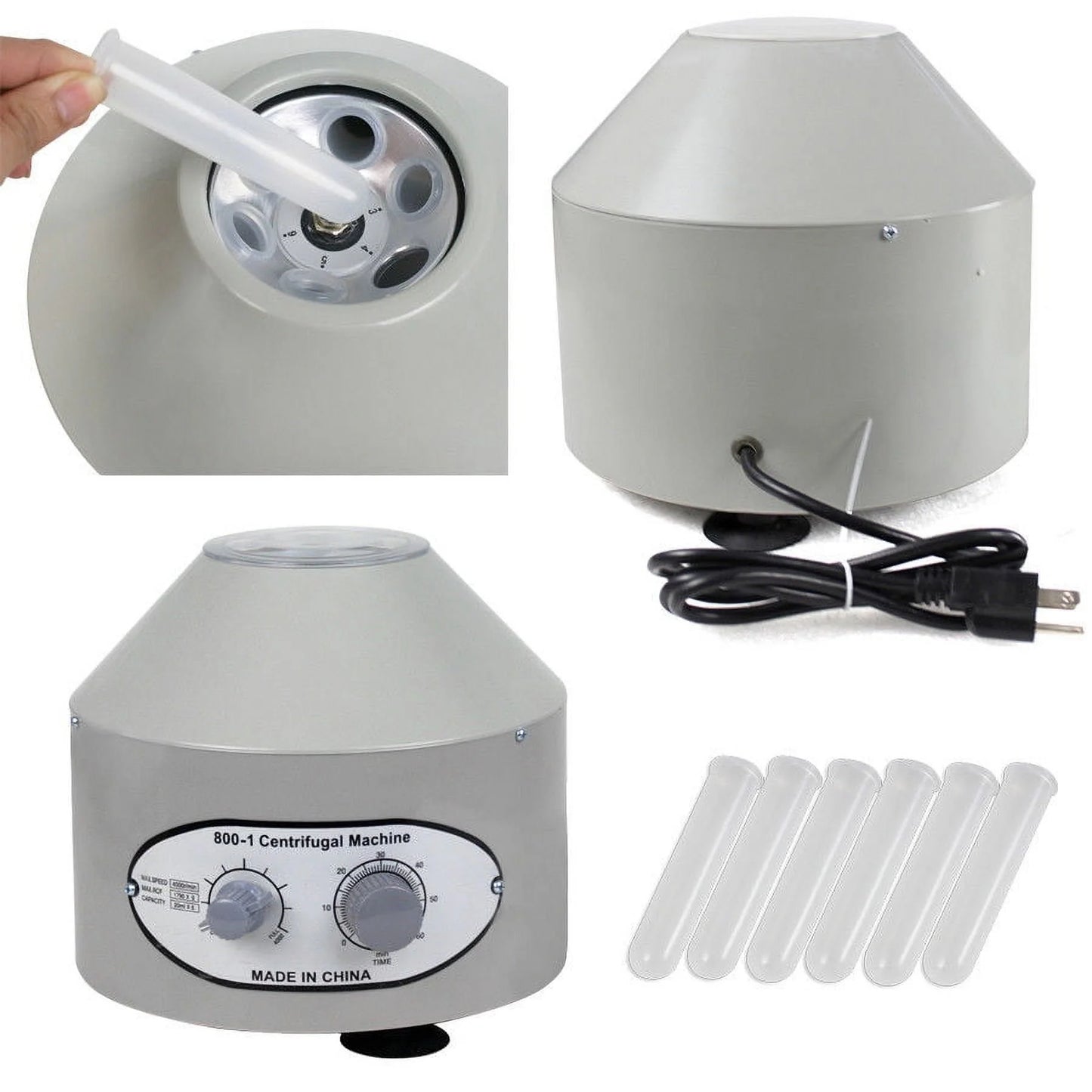 Electric Centrifuge Machine Lab Medical Practice 800-1 4000Rpm Quiet Safe Plastic Finish