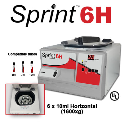 Sprint™ 6H Clinical Centrifuge, with 6 x 10ml swing out rotor - B3D1308