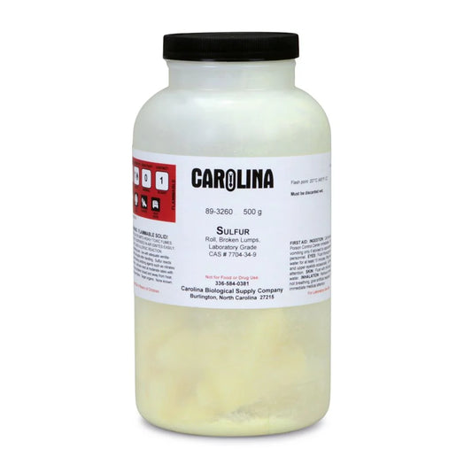 Sulfur, Broken Lumps, Laboratory Grade, 500 G
